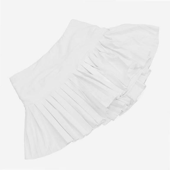 Summer Pleated Skirt Soft Breathable White Tennis Shorts Skirt with Pockets for Girl Women Fitness,Summer Pleated Skirt,Tennis Skirt