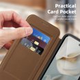 thumbnail image 4 of Allytechgroup Google Pixel 8 Pro Wallet Case Compatible with MagSafe, PU Leather Folio Card Holder RFID Blocking Shockproof Flip Cover Hidden Closure Phone Case for Google Pixel 8 Pro, Coffee, 4 of 8