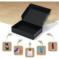 thumbnail image 4 of 9x6x2 Black Small Shipping Boxes, 20 Packs Corrugated Cardboard Mailer Boxes for Packaging Small Business Mailing Gifts Wrap Boxes with Lids, 4 of 5