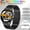 Black steel band watch, variant on Ultra-Thin Smartwatch (Men & Women): iOS/Android Compatible, Wireless Calling, 5-7 Day Battery, 100+ Sports Modes, USB Charging, 1.43” HD Screen, Fitness Tracker, Suitable for Office/Sports/Gift