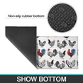 thumbnail image 6 of White Chicken Folk Pattern Kitchen Rugs Sets Of 2,Anti Fatigue Kitchen Mat Rugs Non Slip Washable,Decorative Kitchen Floor Mats for Kitchen,Sink,Laundry,17"x30"+17"x47", 6 of 7