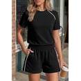 thumbnail image 4 of PRETTYGARDEN Sweatsuits Women 2 Piece Outfit Summer Lounge Shorts Sets Matching Spring Travel Beach Vacation Clothes, 4 of 7