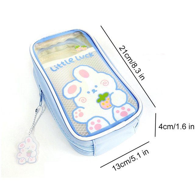 Carcasa De La Carcasa De La Placa Frontal Delantera Trasera Bolsa cosmético portátil Estuches de lápices de gran capacidad impermeables Mujer Chica Sywqhk Para Estrenar
