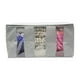 thumbnail image 1 of Bolsa grande de almacenamiento para ropa y ropa de cama - Organizador plegable de armario con ventana transparente, 61x33x31cm, gris o azul, 1-pack, 1 of 4
