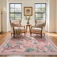 thumbnail image 2 of KUETH 5x7 Machine Washable Nature Inspired Rug for Living Room, Soft Low Pile Non Slip Backing Area Rug, SAVANNA Rug for Bedroom Dining Room, 2 of 5