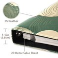 thumbnail image 3 of FORMRS 3 Ring Photo Album 4"x6" Self Adhesive Large Capacity PU Leather Cover, Beige Abstract, 3 of 8