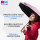 thumbnail image 4 of Sombrilla Paraguas Mango De Clip Portátil Plegable Waterprof rosa Chico, 4 of 7