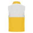 thumbnail image 5 of Womens Tank Tops- Women's Lightweight Fishing Vest, Color Block Casual Zip Up Utility Sleeveless Travel Hiking Golf Jackets with Pockets Yellow XXXXL, 5 of 5