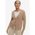 thumbnail image 3 of ellos Women's Plus Size Boxy Cardigan - 38/40, Grey Spruce, 3 of 5