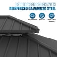 thumbnail image 6 of Sunmthink 12'x20' Outdoor Hardtop Gazebo, Cedar Wood Pavilion with Galvanized Steel Double Roof, for Patio, Garden, Deck, 6 of 8