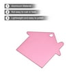 thumbnail image 4 of Etiquetas en blanco de forma de casa, etiquetas de estampado de metal, etiquetas de identificación para perros en blanco, etiquetas de grabado rosa, paquete de 25, 4 of 7