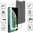 thumbnail image 2 of iPhone XR [BISEN] Privacy Anti-Spy Tempered Glass Screen Protector, Anti-Scratch, Anti-Shock + Installation Tray, 2 of 2