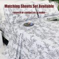 thumbnail image 6 of Black and White Duvet Cover Set Queen Vintage Peony Floral Bedding Shabby White Floral Quilt Cover Set Farmhouse Bedding 100% Cotton Comforter Cover Set with Zipper Closure 3Pcs, Queen Size, 6 of 18
