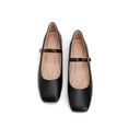 thumbnail image 4 of Domuza Mary Jane Shoes for Women Slip on Dressy Ballet Shoes for Women New Comfy Non-Slip Shoes for Formal School Walking Black 10（EU-43）, 4 of 7