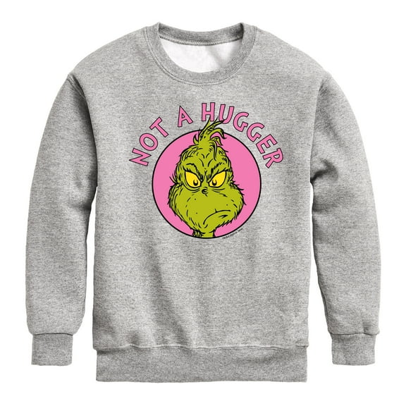 The Grinch - Not A Hugger Grinch  - Toddler & Youth Crewneck Fleece Sweatshirt