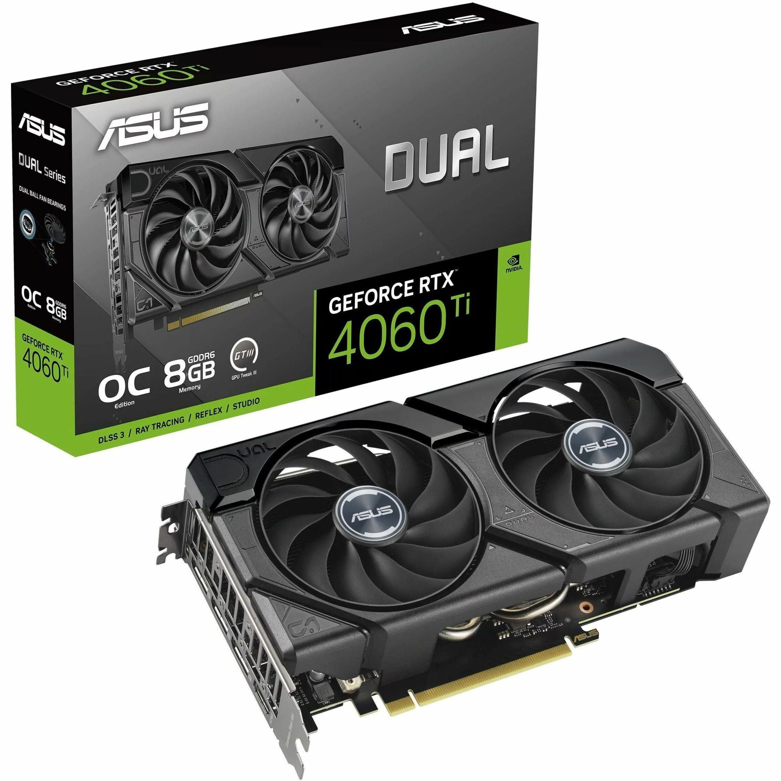 Asus NVIDIA GeForce RTX 4060 Ti Graphic Card, 8 GB GDDR6
