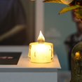 thumbnail image 4 of Flameless Candle 24pcs Led Electronic Candle Safe Realistic Flameless Battery-powered Candle Light for Home Festival, 4 of 5