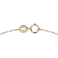 thumbnail image 4 of Gargantilla De Oro Italiano 14k Con Aros Tricolores, 4 of 8