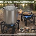thumbnail image 6 of SIXDAY 200,000 BTU Heavy Duty Propane Burner, Outdoor Gas Stove with 0-20 PSI Adjustable Regulator and Black Hose for Turkey Frying, Home Brewing, Camping & Backyard Cooking, 6 of 6