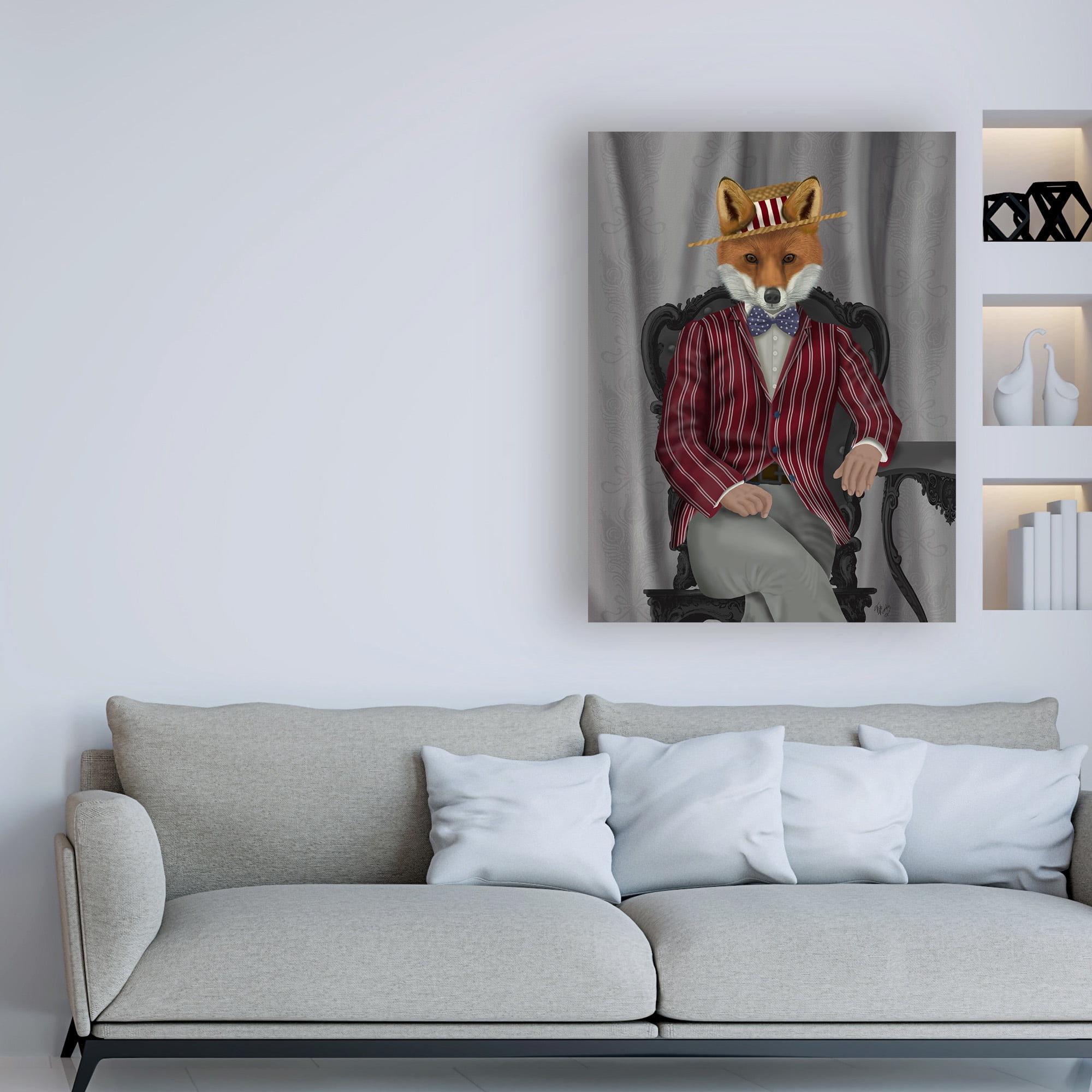 Trademark Fine Art Fox 1920s Gentleman Canvas Art, 18x24