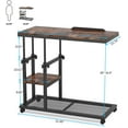 thumbnail image 7 of Tribesigns Height Adjustable C Table with Wheels Mobile Couch Snack Side Table with Tiltable Drawing Board, 7 of 7
