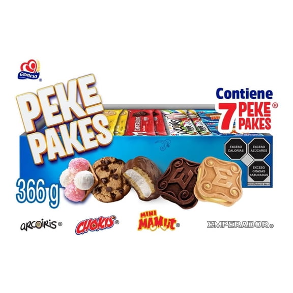 Galletas Peke pakes surtidas 366 g