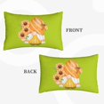 thumbnail image 4 of Bixox Sunflower Gnomes Printed Pillow Protector,Super Soft Ideal for Home,Guests,Rentals - 20"x30", 4 of 8