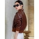 thumbnail image 5 of Chaqueta de cuero genuino vintage para motocicleta para mujer, tendencia 2024, chaqueta bomber recortada de piel de vaca real de alta gama, 5 of 5