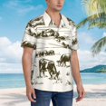 thumbnail image 3 of Xecao Cows Grazing On The Meadow 1 Print Hawaiian shirt - A Stylish Short-Sleeve Button-Down for Men, Perfect for Casual Beach and Tropical Outings.,Large, 3 of 7