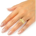 thumbnail image 2 of Floreo 10k Yellow Gold Cuban Women's Ring, 2 of 4