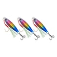 thumbnail image 3 of Señuelos de pesca de 3 uds, señuelos Jigging con anzuelo auxiliar y anzuelo, suministros de pesca, cebos de pesca realistas de agua dulce, plantillas Vistoso, 3 of 9