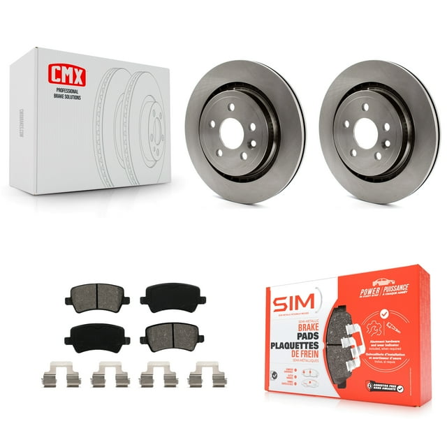 Transit Auto Rear Disc Brake Rotors and Semi-Metallic Pads Kit for Car Volvo XC70 S60 V60 S80 V70 K8S-101896