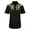 #01-Black, variant on Boys Western Shirt Embroidered Pearl Snap Button Down Cowboy Short Sleeve Shirts
