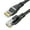 Black-2m, variant on Cat6 Networking Cable Shielded Internet Cable for Routers Laptops Computer TVs Box Up to 100Mbps for Home Offices Use