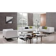 thumbnail image 5 of Pemberly Row Contemporary White Color With Faux Leather Loveseat, 5 of 6