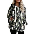 thumbnail image 1 of Sudaderas de forro polar borroso de gran tamaño para mujer con bolsillos Sudaderas con capucha de Sherpa atlético Jersey Outwear Fridja fhghd4851, 1 of 8