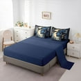 thumbnail image 5 of Manfei Boys Girls Chic Floral Moon Twin Bedding Sets 7-Piece,Bohemian Theme Bedding Comforter Set Microfiber,Starry Sky Breathable Sheet Sets,Microfiber Bedroom Decor,Reversible, 5 of 8
