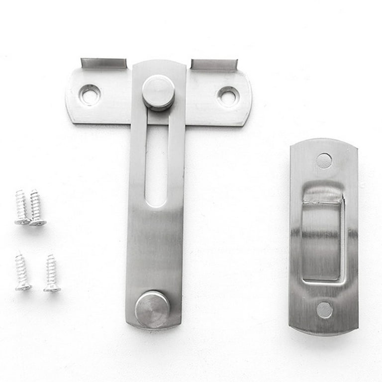 Barn Door Lock Stainless Steel Sliding Privacy Latch for Closet Shed Pocket  Door