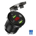 thumbnail image 1 of Cargador De Coche Dual USB 1PC Pantalla Digital LED Con Panel Interruptor Táctil Teléfono Móvil Interior Encendedor Electrónico Accesorios Adaptador Rápido Enchufe De Carga Rápida Gao Jiahui unisex, 1 of 2
