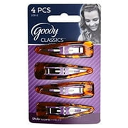 Goody Classics Contour Clip, Shiny Tort, 4 Count