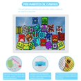 thumbnail image 2 of Geometry Dash Diamond Art Kits for Adults 5D Diamond Art Kit Paint by Number for Beginners, DIY Paint with Round Full Drill Diamonds Paintings Gem Art for Home Wall Decor Gift 12x16, 2 of 5