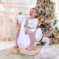 thumbnail image 2 of Caballito balancín infantil labebe Cisne Blanco con muñeco de peluche, 2 of 8