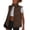 Brown, variant on Zeagoo Womens Puffer Vest Lightweight Warm Fall Winter Fashion Stand Collar Vest with Pockets