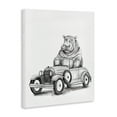 thumbnail image 3 of Stupell Industries Hippo in Vintage Vehicle Canvas Wall Art design by Rachel Nieman, 20 x 16, 3 of 7