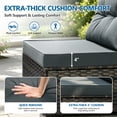 thumbnail image 4 of 7 Piece Rattan Sectional Sofa Set, Outdoor Conversation Set, All-Weather Wicker Sectional Seating Group with Cushions & Coffee Table, Modern Furniture Couch Set for Patio Deck Garden Pool, 4 of 9