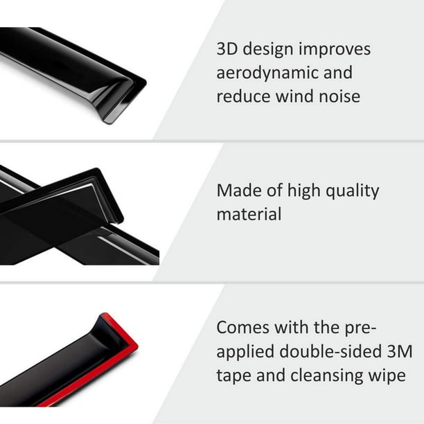 Goodyear Shatterproof inChannel Window Deflectors for Chevrolet (Chevy