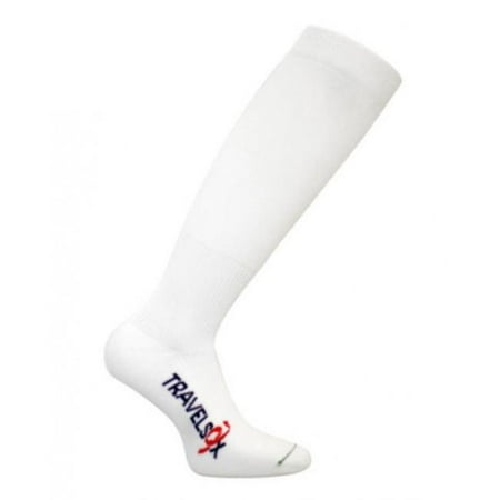 

Travelsox TS 1000 Patented Graduated Compression OTC Flight Travel Socks White - Large