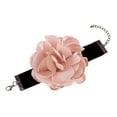thumbnail image 3 of Gargantilla de flores para niña Perfecl estilo gótico rosa con cordones ajustable, 3 of 8