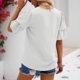 thumbnail image 2 of Blusa de manga corta abullonada, blusa de mujer con mangas abullonadas en capas, blusa de manga corta con cuello en V y mangas abullonadas, confiabilidad excepcional, 2 of 6