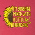 thumbnail image 5 of Wild Bobby, I'm Sunshine Mixed With A Little Hurricane , Inspirational/Christian, Men Premium Tri Blend Tee, Vintage Red, Small, 5 of 5